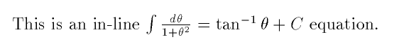 inline equation